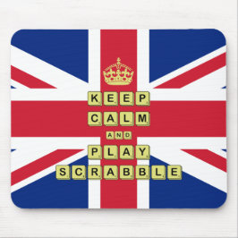 Houd kalm en speel bordspelen muismat
