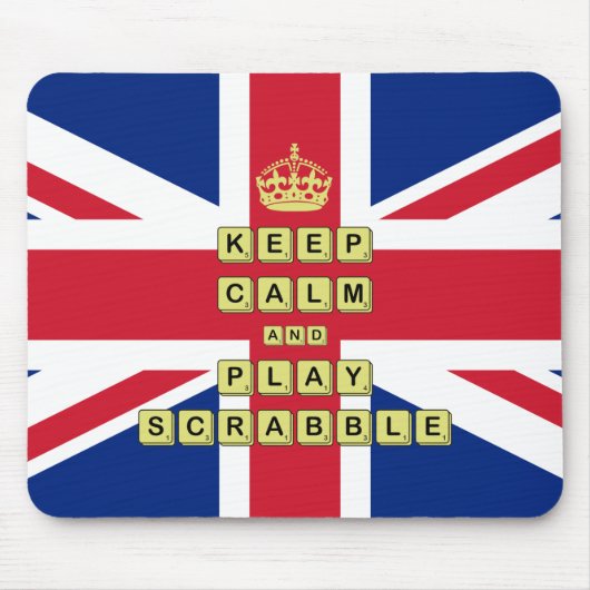 Houd kalm en speel bordspelen muismat (Voorkant)