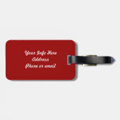 Houd kalm en speel Clarinet Bagagelabel (Achterkant horizontaal)