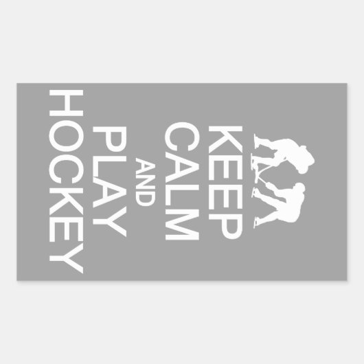 Houd kalm en speel de aangepaste stickers van de H (Voorkant)