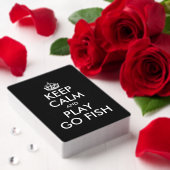 Houd kalm en speel Go Fish aangepaste speelkaarten (Insitu (Valentijn))