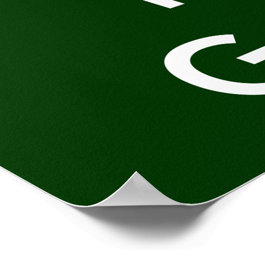 Houd Kalm en speel het Poster van het Spel (Hoek)