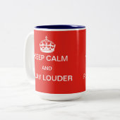 Houd kalm en speel meer mok (Voorkant links)