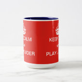 Houd kalm en speel meer mok (Center)