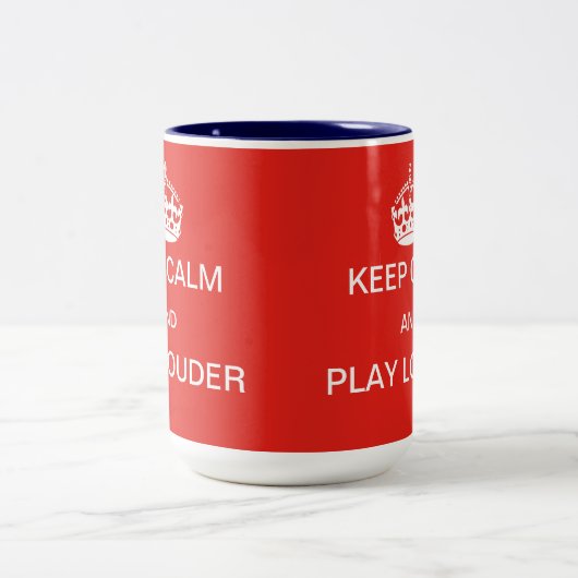 Houd kalm en speel meer mok (Center)