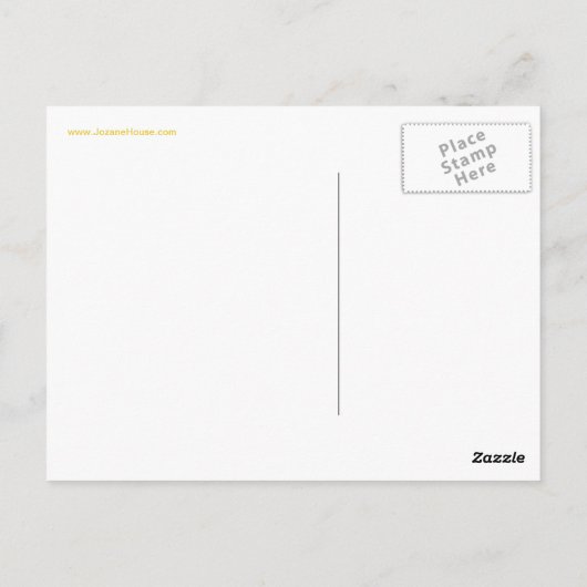 Houd kalm en speel op Geel Briefkaart (Achterkant)