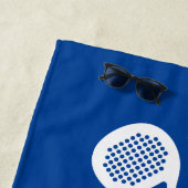 Houd kalm en speel padel tennis strandhanddoekcade strandlaken (In situ)