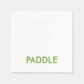 Houd kalm en speel peddel servet (Voorkant)