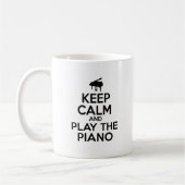 Houd kalm en speel piano koffiemok (Links)