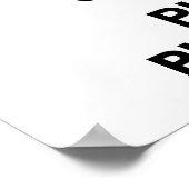 Houd kalm en speel Ping Pong Poster (Hoek)