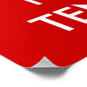 Houd kalm en speel tennis-poster poster (Hoek)