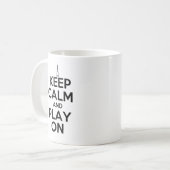 Houd kalm en Spel op Handbellen Koffiemok (Voorkant links)