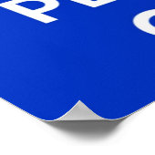 Houd kalm en Spel op het Poster van de Voetbal (Hoek)