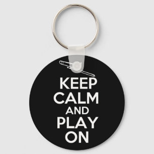 Houd kalm en Spel op (Trombone) Sleutelhanger