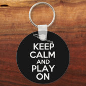 Houd kalm en Spel op (Trombone) Sleutelhanger (Voorkant)