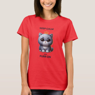 Houd kalm en Spint aan T-shirt