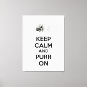 Houd kalm en Spint op de slaapkast van de ketch Canvas Afdruk (Voorkant)