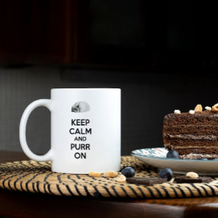 Houd kalm en Spint op de slaapkast van de ketch Koffiemok