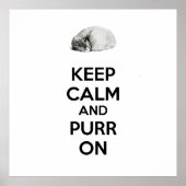 Houd kalm en Spint op de slaapkast van de ketch Poster (Voorkant)