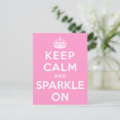 Houd kalm en spleet aan briefkaart (Staand voorkant)