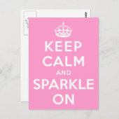 Houd kalm en spleet aan briefkaart (Voorkant / Achterkant)