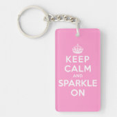 Houd kalm en spleet aan sleutelhanger (Voorkant)