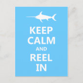 Houd kalm en spoel binnen briefkaart (Voorkant)