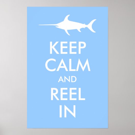 Houd kalm en spoel in druk poster (Voorkant)