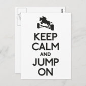 Houd kalm en sprong briefkaart (Voorkant / Achterkant)