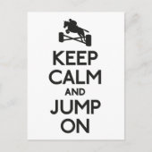 Houd kalm en sprong briefkaart (Voorkant)