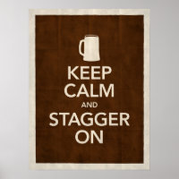 Houd kalm en stagger op Poster
