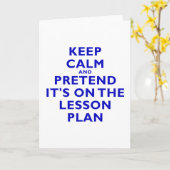 Houd kalm en stel zijn op het Plan van de Lesson v Kaart (Gele Bloem)
