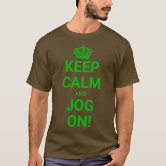 Houd kalm en steun op Groen T-shirt