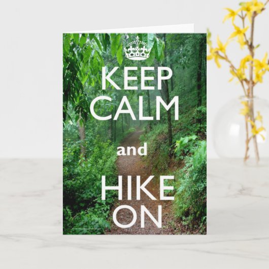 Houd Kalm en Stijging Kaart (Gele Bloem)