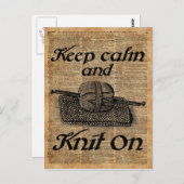 Houd kalm en stop aan briefkaart (Voorkant / Achterkant)