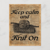 Houd kalm en stop aan briefkaart (Voorkant)