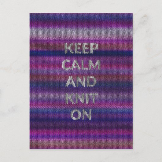 Houd kalm en stop aan briefkaart (Voorkant)