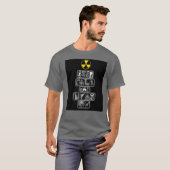 "Houd kalm en straal aan" Mannen T-Shirt (Voorkant volledig)