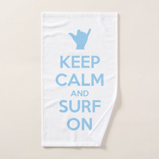Houd kalm en Surf aan Bad Handdoek (Handdoek)