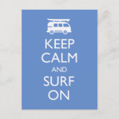 Houd kalm en Surf aan Briefkaart (Voorkant)