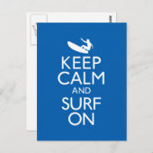 Houd kalm en Surf aan Briefkaart (Voorkant / Achterkant)