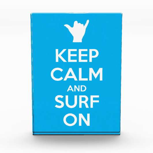 Houd kalm en Surf aan Fotoblokken (Voorkant)