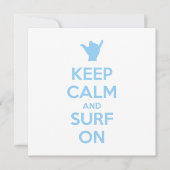 Houd kalm en Surf aan Kaart (Voorkant)
