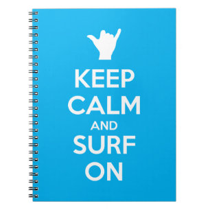 Houd kalm en Surf aan Notitieboek