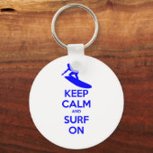 Houd kalm en Surf aan Sleutelhanger (Voorkant)