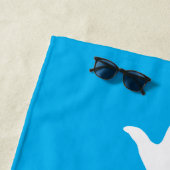 Houd kalm en Surf aan Strandlaken (In situ)