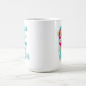 Houd kalm en surf op bruidsmeisje magische mok (Midden)