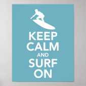 Houd kalm en Surf op druk / poster (Voorkant)