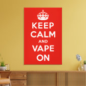 Houd kalm en tape aan canvas afdruk (Insitu (Woonkamer))