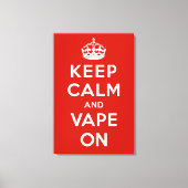 Houd kalm en tape aan canvas afdruk (Voorkant)